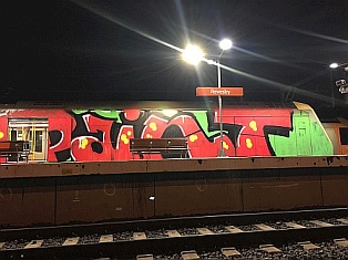 Paint train at Revesby